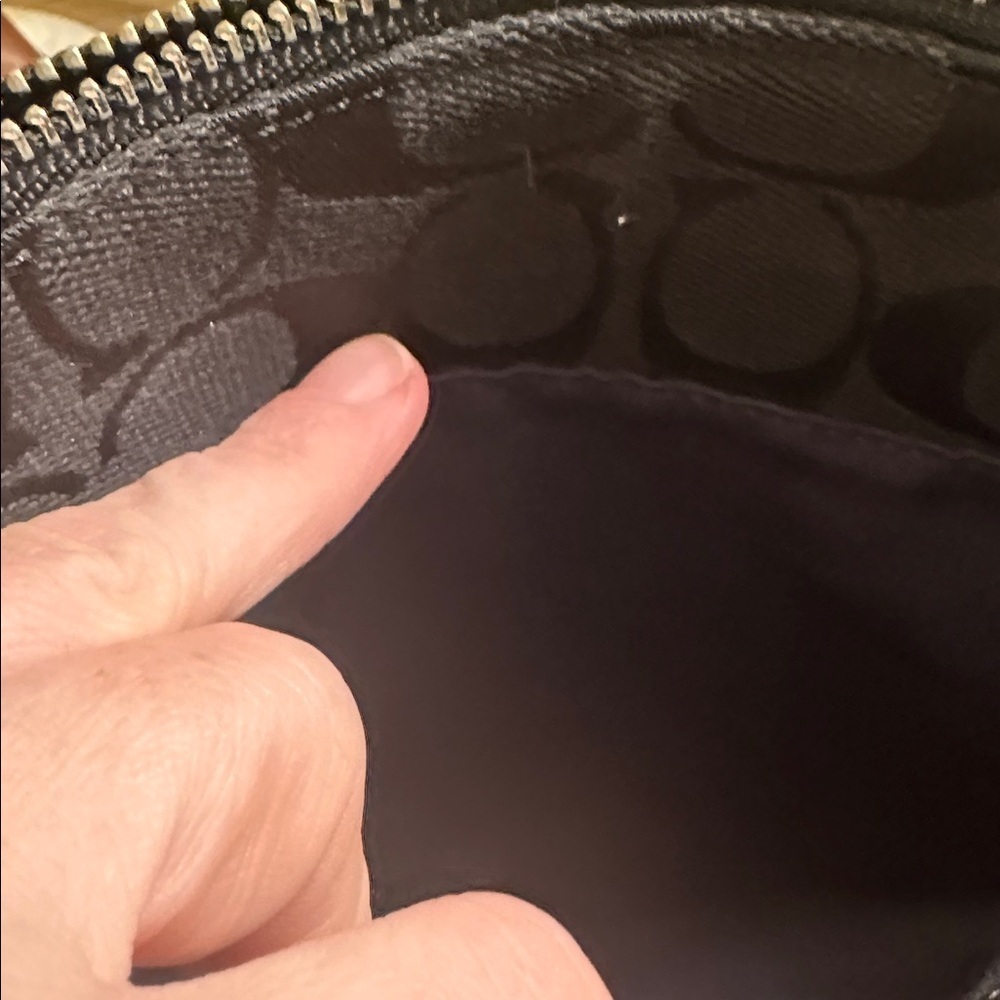 Coach Black and Gray crossbody  Bag purse - Picture 3 of 5